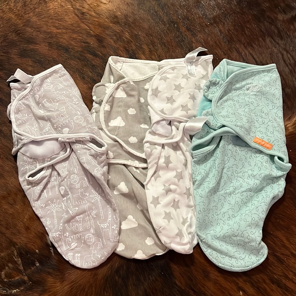 Velcro baby swaddle